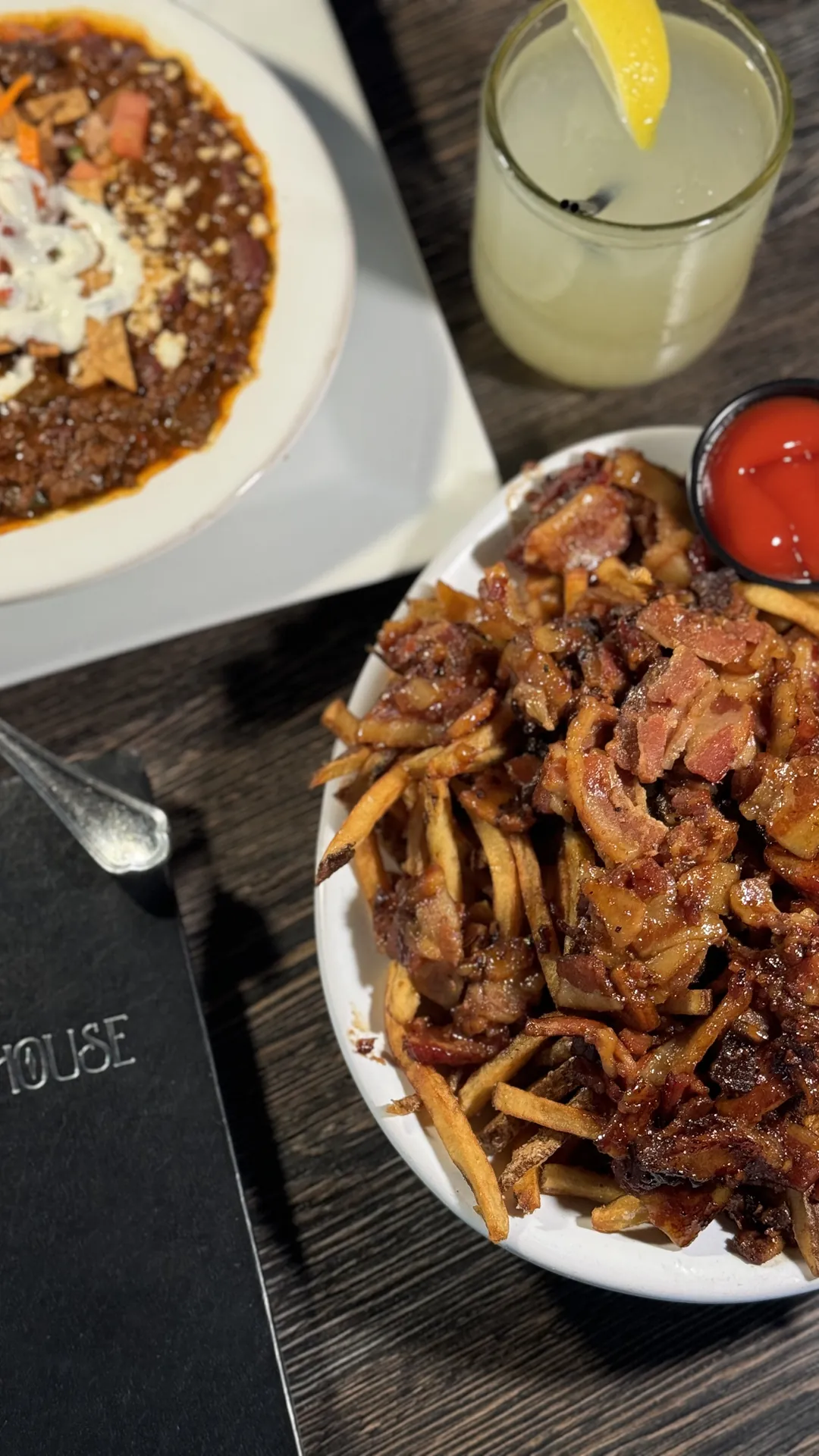 Build your own bacon jam fries with chili and a cocktail at GreenHouse in New Hope, PA